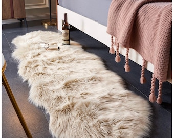 Luxury Rug Floor Mat Beside Carpet Couch Cover Room Home Decor Pet Carpet Burgundy 2x6 Feet Soft Fluffy Faux Sheepskin Fur Area Rugs for Bedroom Living Room Luxury Rug Floor Mat Beside Carpet Couch Cover Room Home Decor Pet Carpet Burgundy 2x6 Feet Soft Fluffy Faux Sheepskin Fur Area Rugs for Bedroom Living Room