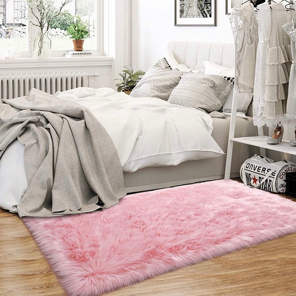 Stylish Pink Rug for 3x5 Feet Room Decor-Soft and Durable Rugs for your Home-Unique Design and great Quality