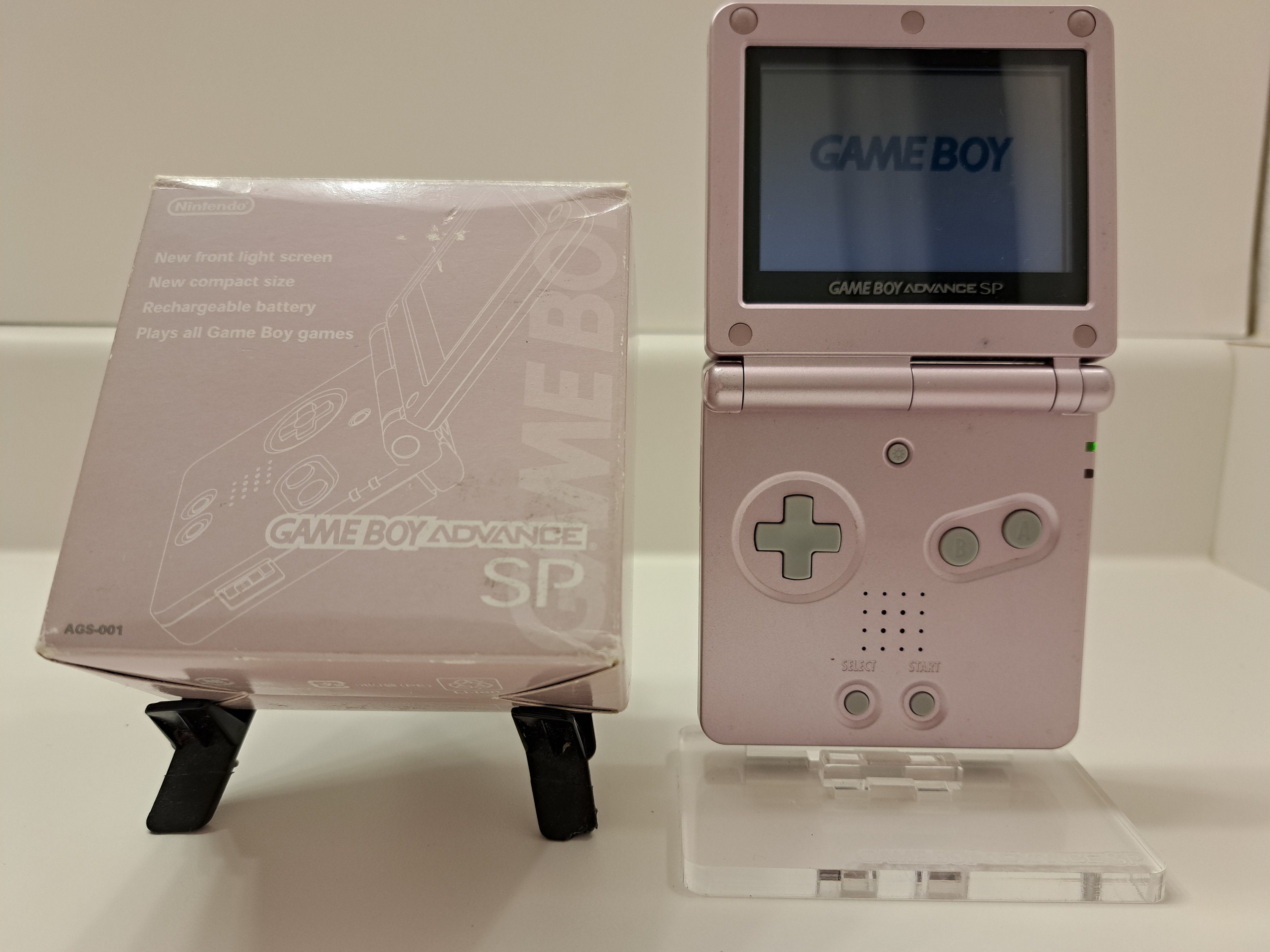 Japan Nintendo Game Boy Advance SP GBA Pearl Pink With - Etsy Finland