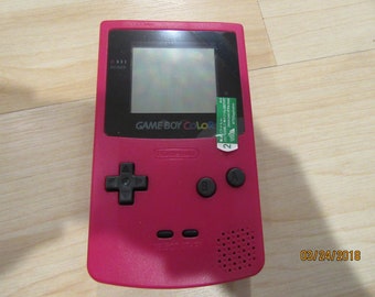Game Boy Color Red - Etsy