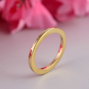 Gold Band, Thick Gold Band, Half Round Ring, Gold Ring, 14k Gold Filled Ring, Stacking Ring, Simple Gold Ring, Gold Filled Ring, Thick Ring