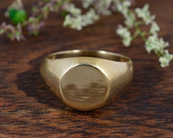 Signet Square Gold Ring, Signet Ring, Men Signet Ring ,Women Signet Ring , personalized Signet Ring, Promise ring