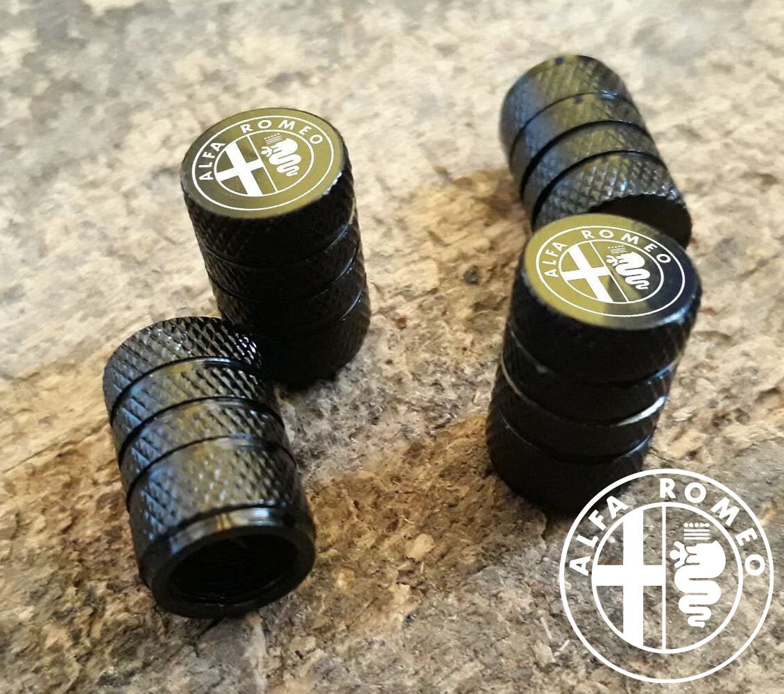 Alfa Romeo Tire Valve Stem Caps Set of 