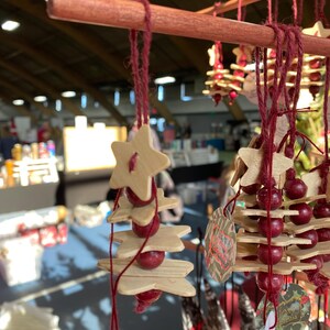 Wooden Star Tree Ornament