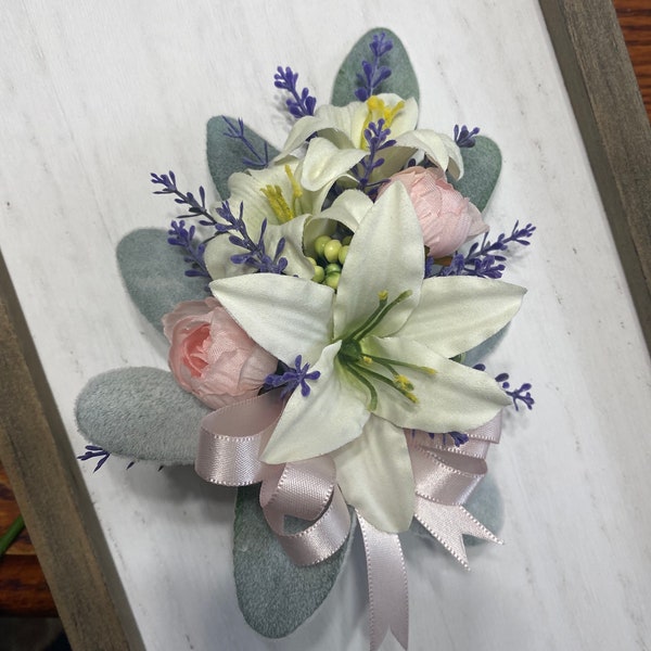 Easter Lily Corsage