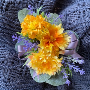 Yellow Wildflower Corsage