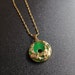 Genuine Green Jade Pendant Plated with 24k Gold Necklace - 18 Inches Gold Chain - Premium Quality  ***Back in Stock with Limited Quantity*** 
