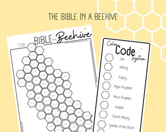 PDF The Bible in a Beehive || Bible Reading Tracker || Books of the Bible