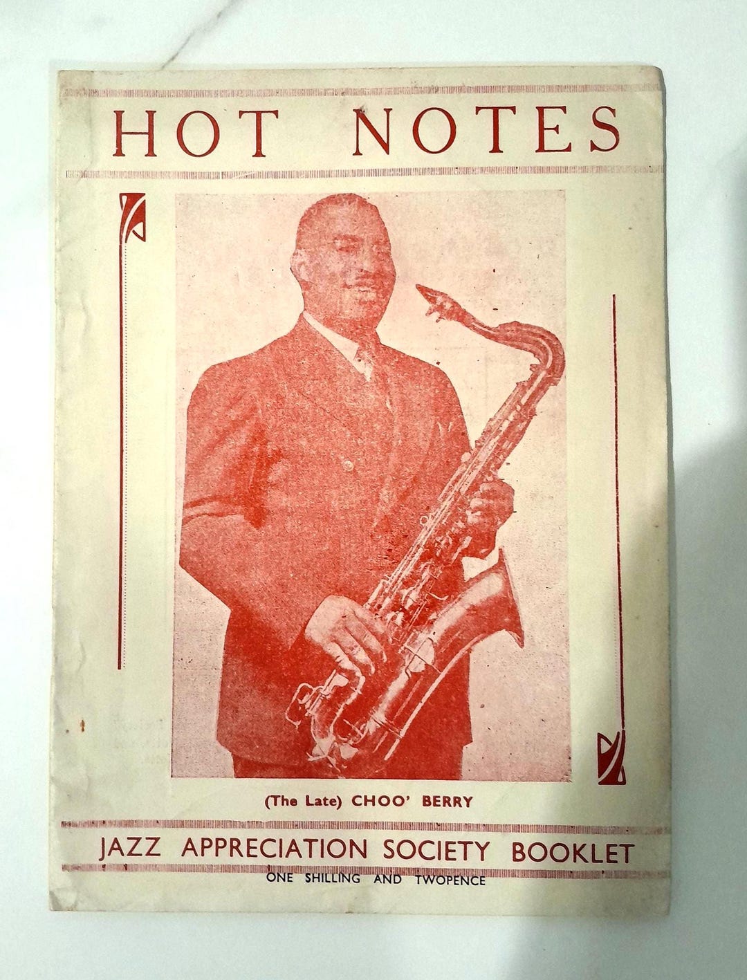 Rare 1940s Hot Notes Jazz Booklet: Chu Berry Cover - Jelly Roll Morton ...