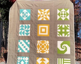 Sampler Block Set (12) PDF Digital Download | Traditional Piecing | Traditional Quilt Blocks