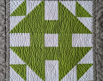 Churn Dash-quiltblok pdf digitale download | Traditionele patchwork | Traditioneel quiltblok