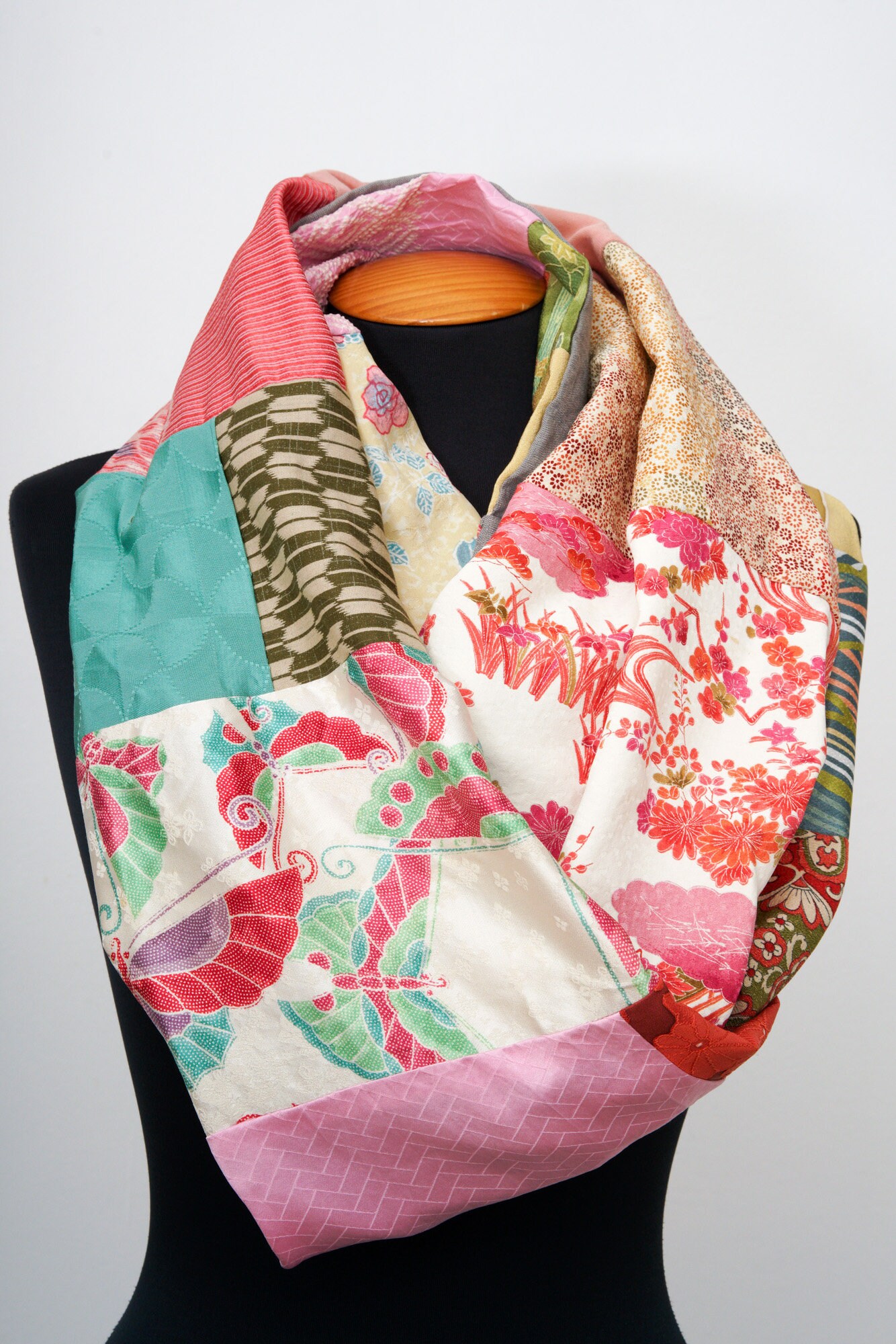 Silk Scarf Antique Silk Kimono Silk Kimono Scarf 209 Etsy UK