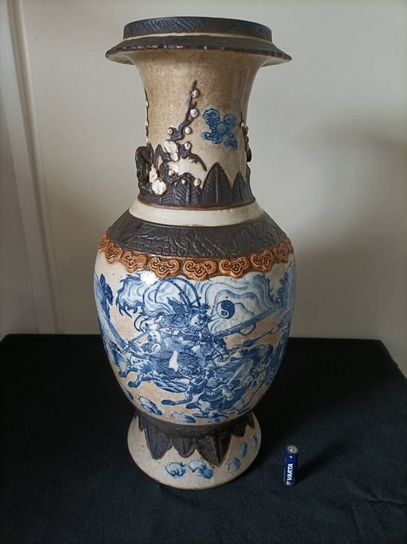 A Rare and Large Antique Porcelain Chinese Nanking Vase Etsy