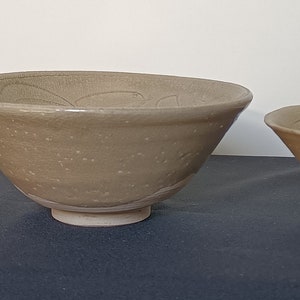 3 Antique Chinese Pottery Celadon Bowls