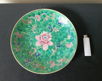 Antique and Rare Chinese Porcelain Famille Rose Plate