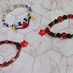 Unsundered Ascians — Final Fantasy XIV 14 Schmuck FFXIV FF14 Perlen Armband Lahabrea Emet-Selch Elidibus Hephaistos Hades Themis