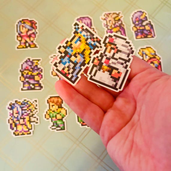 ファイナルファンタジーII ビニール製紙ステッカー：レコードキーパー