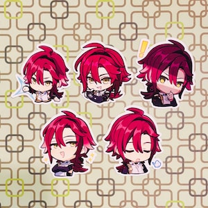 Genshin Auswirkungen Chat-Aufkleber Shikanoin Heizou Paimon Gemälde Aufkleber GI Emotes Emoji Chat Emote Chibi Tenryou Order