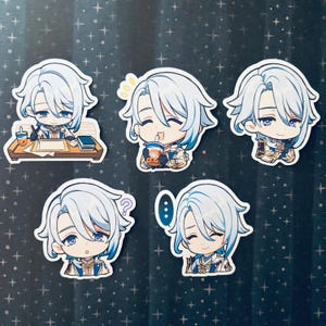 Genshin Auswirkungen Chat-Aufkleber Ayato Kamisato Inazuma Hydro Paimon Gemälde Aufkleber GI Emotes Emoji Chat Emote Chibi