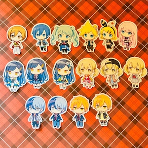Progetto Sekai Fase colorata Vivid BAD SQUAD VividBADSQUAD VBS An Shiraishi Kohane Azusawa Akito Shinonome Aoyagi Toya Flake Stickers