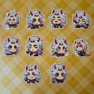 Genshin Auswirkungen Chat-Aufkleber Arataki Itto Ittou Oni Hanamizaka Heroics Paimon Gemälde Aufkleber GI Emotes Emoji Chat Emote Chibi