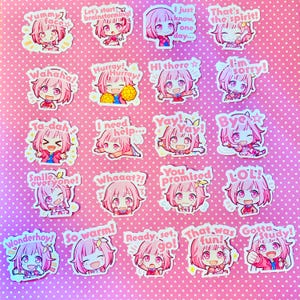 Progetto Sekai Colorful Stage Wonderland Wonderlands x Showtime Wondershow WxS Emu Otori Flake Adesivi Proseka Stamps Emotes PRSK