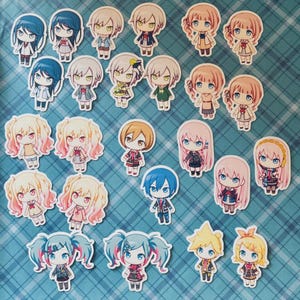 Proyecto Sekai Colorful Stage leo/Need leoNeed leo Need Ichika Hoshino Honami Mochizuki Saki Tenma Shiho Hinomori L/N LN Flake Pegatinas