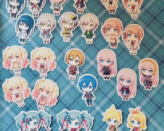 Pegatinas Chibi de Project Sekai: Leo/Need, Vocaloid - Vinilo resistente al agua