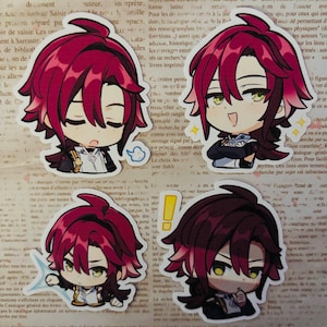 Genshin Auswirkungen Chat-Aufkleber Shikanoin Heizou Paimon Gemälde Aufkleber GI Emotes Emoji Chat Emote Chibi Tenryou Order