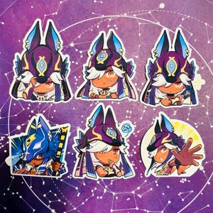 Genshin Auswirkungen Chat-Aufkleber Cyno General Mahamatra Paimon Gemälde Aufkleber GI Emotes Emoji Chat Emote Chibi Notfall Essen