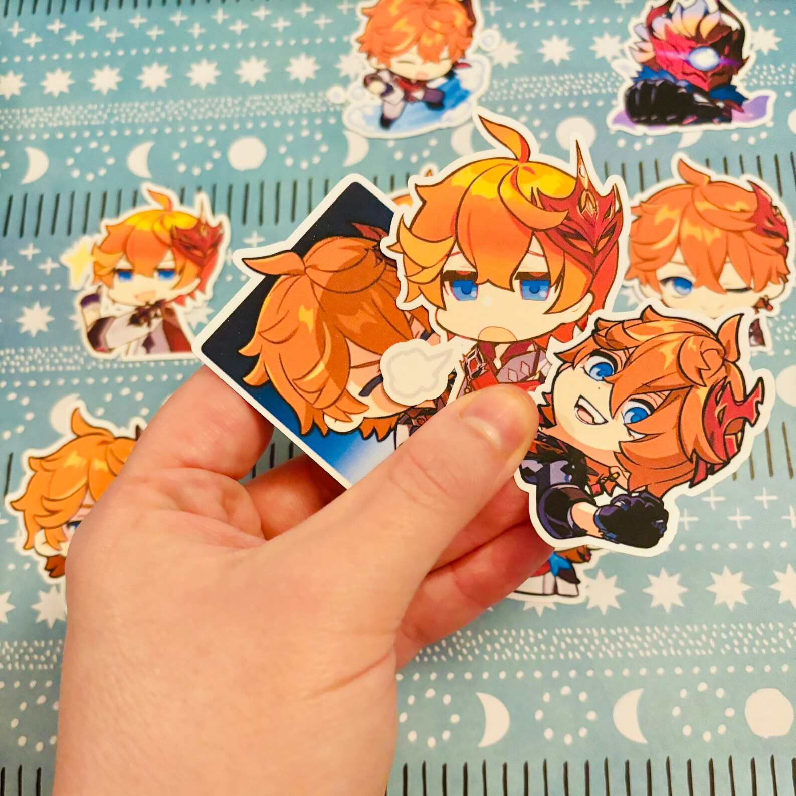 Genshin Impact Chat Stickers Fatui 11th Tartaglia Childe Ajax Paimon's ...