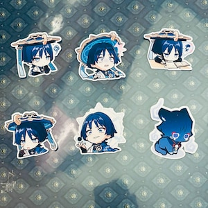 Genshin Impact Adesivi chat Scaramouche Wanderer Kunikuzushi Anemo Sumeru Adesivi dipinti di Paimon Emote GI Emoji Chat Emote Chibi