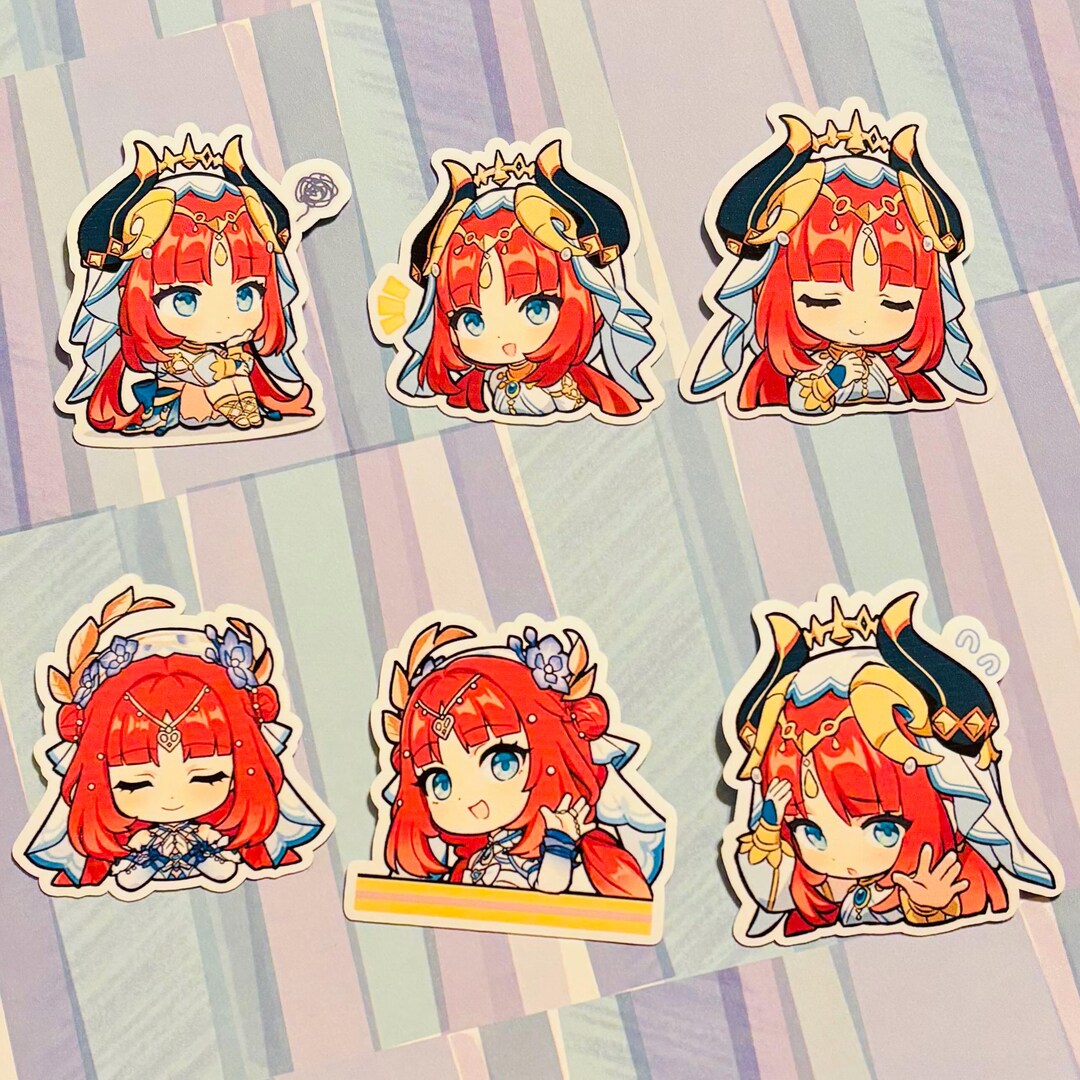 Genshin Impact Chat Stickers Nilou Sumeru Paimon's Paintings Stickers ...