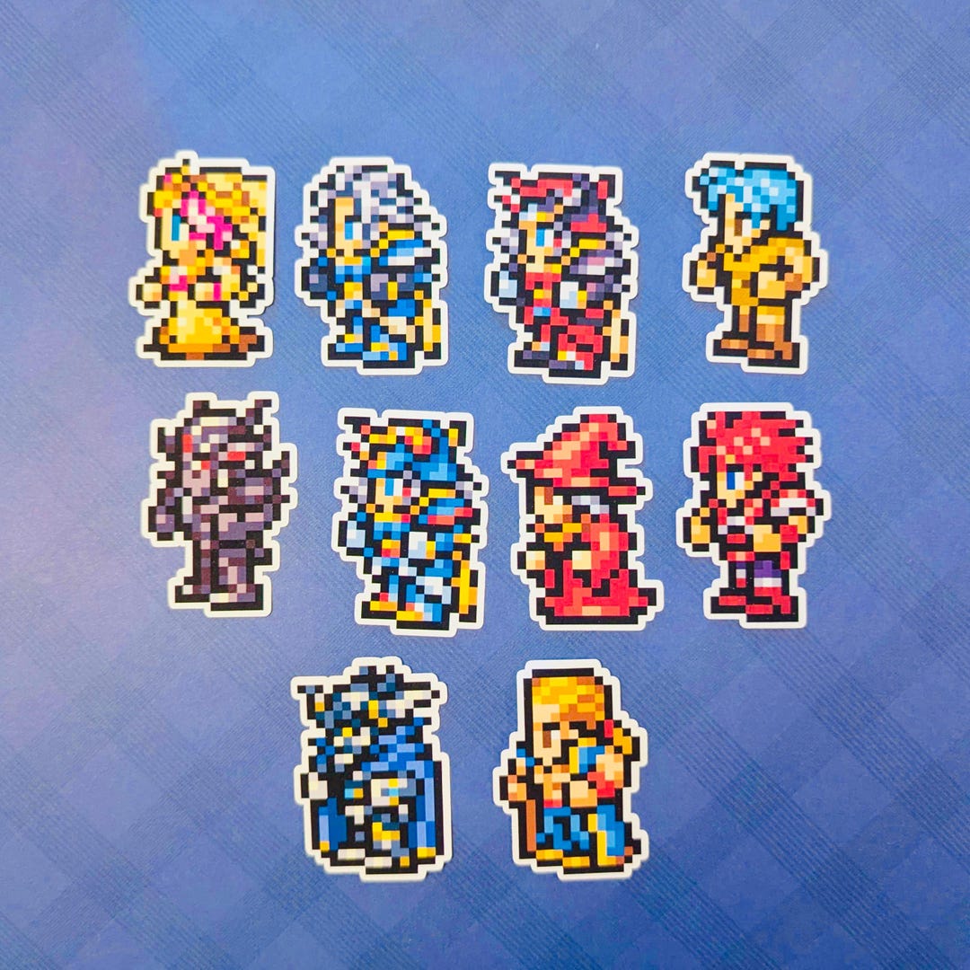 ファイナルファンタジーI ビニール製ペーパーステッカー：レコード