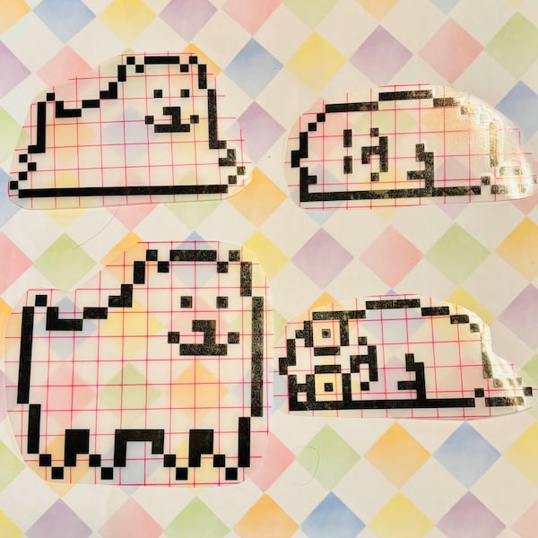 Calcomanía para portátil con diseño de perro molesto de Deltarune Undertale DR UT