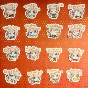 Projekt Sekai Bunte Bühne leo/Need leoNeed leo Brauch Honami Mochizuki Chat Emoji Emotes Stationery L/N LN Flake Stickers
