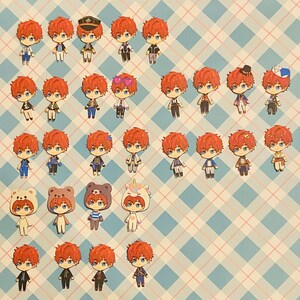 Ensemble Stars Enstars ALKALOID Hiiro Amagi Work Chibi Outfit Briefpapier Flake Stickers