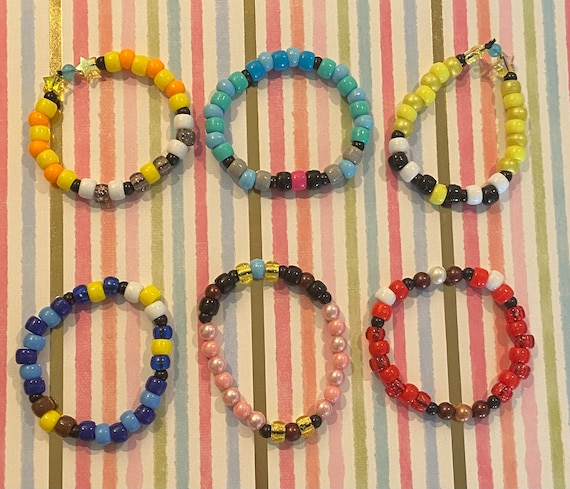 Vocaloid Kandi Beaded Bracelet: Hatsune Miku, Kagamine Rin & Len