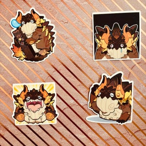 Adesivos de bate-papo do Genshin Impact Azhdaha Liyue Dragon Vishap Paimon's Paintings Adesivos GI Emotes Emoji Chat Emote Chibi Emergency Food