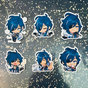Genshin Auswirkungen Chat-Aufkleber Kaeya Alberich Ragvindr Cryo Kavallerie Kapitän Paimon Gemälde Aufkleber GI Emotes Emoji Chat Emote Chibi