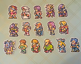 ファイナルファンタジーII ビニール製紙ステッカー：レコードキーパー