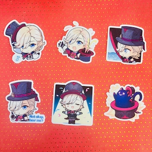 Pegatinas de chat de Genshin Impact Pegatinas de pinturas de Paimon de Lyney Fontaine Emotes de GI Emoji Emote de chat Chibi