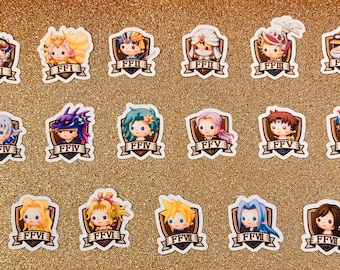 ファイナルファンタジーII ビニール製紙ステッカー：レコードキーパー