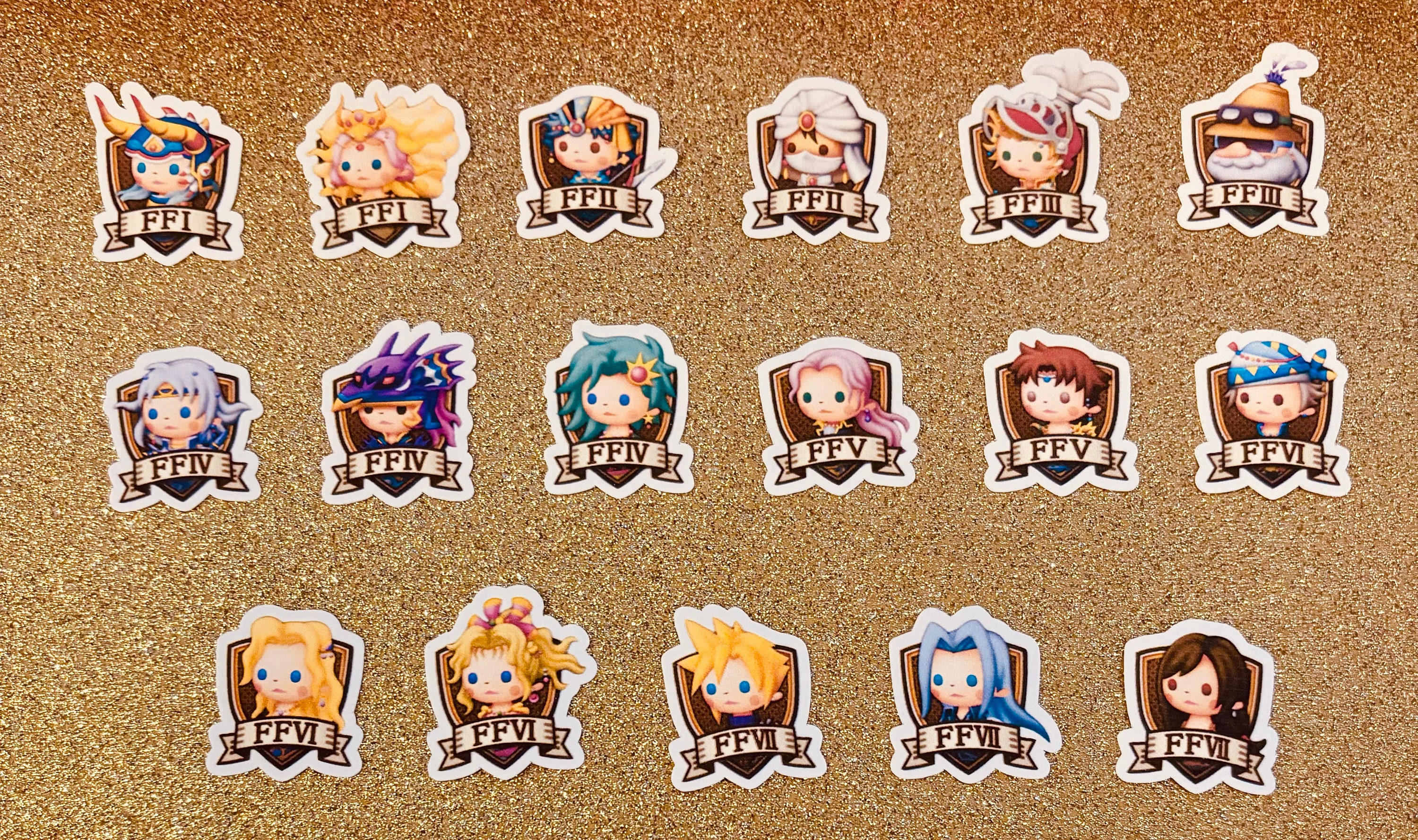 FINAL FANTASY BRIGADEステッカー Final Fantasy VI 8 Bit Side View