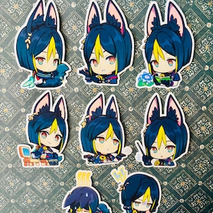 Pegatinas de chat de Genshin Impact, Tighnari Gandharva Ville Dragon, pegatinas de pinturas de Paimon, emoticonos GI, emoji de chat, emoticono Chibi, comida de emergencia