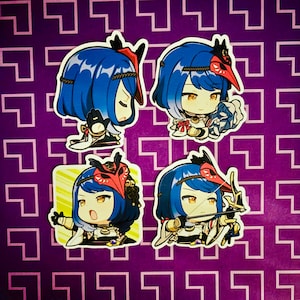 Genshin Auswirkungen Chat-Aufkleber Kujou Sara Inazuma Crowfeder Paimon Gemälde Aufkleber GI Emotes Emoji Chat Emote Chibi Tengu