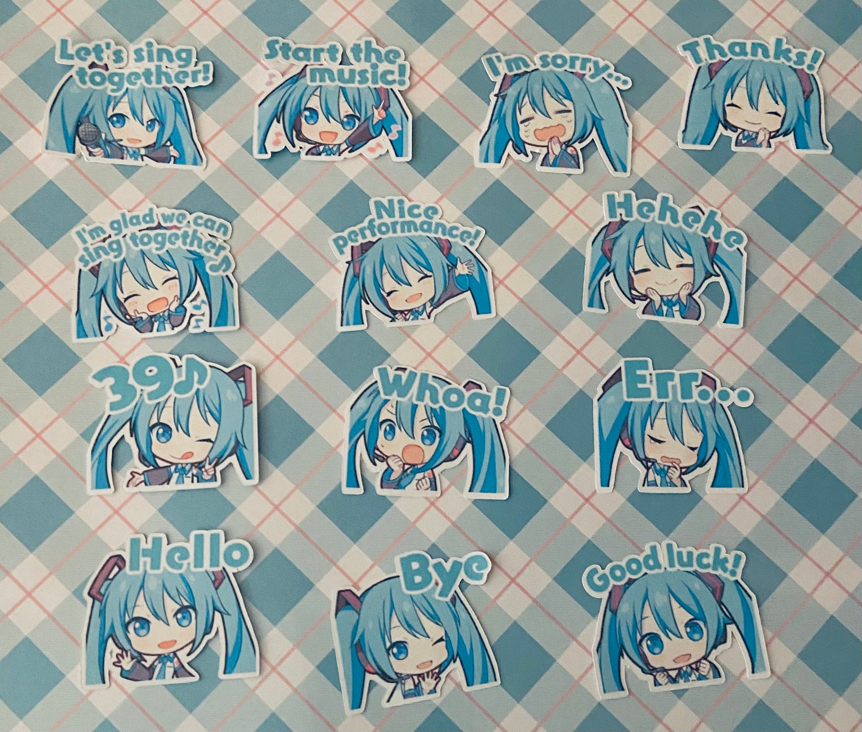 Hatsune Miku Stickers Vocaloid Sticker Project Sekai Stickers Anime Kaito  Len Rin Luka Miku -  Finland