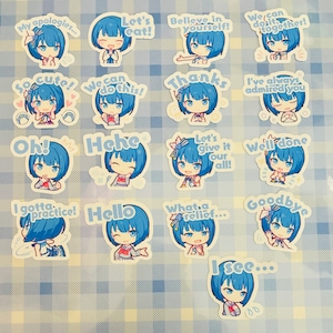 Projekt Sekai Bunte Bühne MOREMOREJUMP! Haruka Kiritani Chat Emoji Emotes Schreibwaren MMJ Flake Stickers