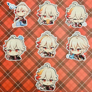 Pegatinas de chat de Genshin Impact, Kazuha, Kaedehara, Anemo, Inazuma, Paimon, pegatinas de pinturas, GI, emojis, emojis de chat, chibi, comida de emergencia