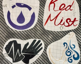Library of Ruina Fixer Logo Decals Sephirot Roland Black Silence Gebura Kali Red Mist Iori Purple Tear Argalia Blue Reverberation Projmoon